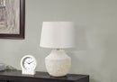 Lighting, Modern Table Lamp, Concrete - Cream by HouseOfZazla