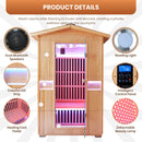 2000W Canadian Hemlock Double Outdoor Far Infrared Sauna