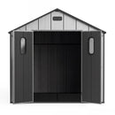 8x8 Ft Resin Outdoor Storage Shed with Floor