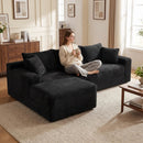 94.5" Cloud Modular Sectional Sofa Couch with L-Shape Chaise by HouseOfZazla