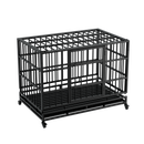 48 Inch Heavy Duty Indestructible Dog Crate with Wheels