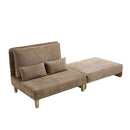 Mid Century Modern Foldable Sofa Bed, 3 In 1 Convertible Sleeper With 3 Pillows by HouseOfZazla