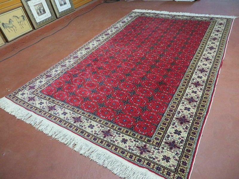 6' X 10' Vintage Handmade Turkish Sevas Kayseri Wool Rug Carpet Nice
