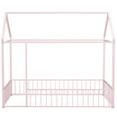 Metal Bed House Bed Frame With Fence by Unique Piece Furniture