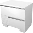 2 Drawer Nightstand, Bedside Table - White by HouseOfZazla