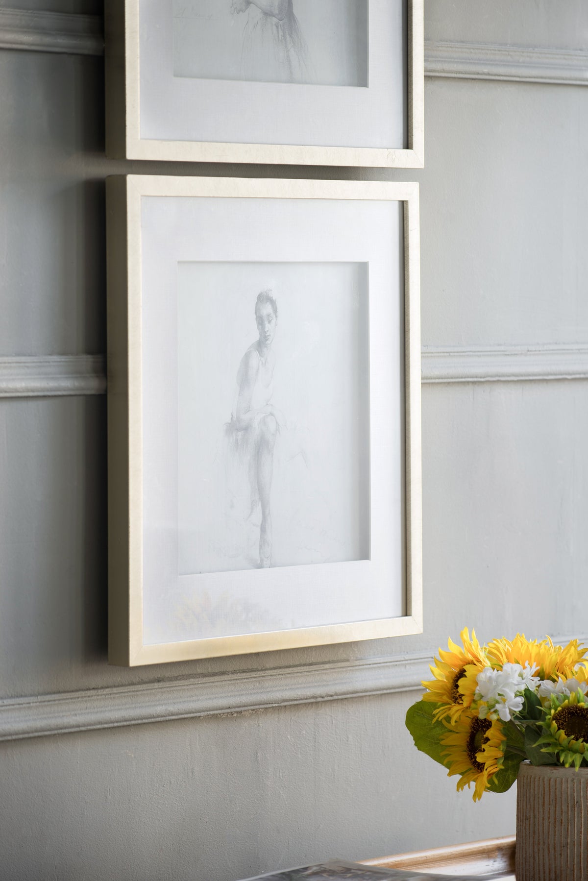 19.7x19.7" Ballet Dancer Art, Set of 2, photo 5 of 7