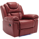 Home Theater Seating Manual Recliner Chair With Led Light Strip For Living Room by HouseOfZazla
