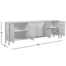 Nolan - 6 Door Sideboard - Brown by HouseOfZazla