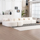 Upholstered Sofa Free Combined Sofa Couch With 2 Chaise Lounge And Five Back Pillows For Living Room by HouseOfZazla