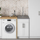 Hennessy - Deluxe Laundry Cabinet With Faucet And Stainless Steel Sink by HouseOfZazla
