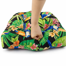 Outdoor Chair Cushions Set of 2, 19 x 19 x 4 Inch Tufted Seat Cushions by HouseOfZazla