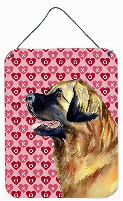 Leonberger Hearts Love and Valentine's Day Portrait Wall or Door Hanging Prints