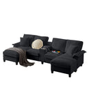 Modern U-Shaped Sectional Sofa Bed With Storage by HouseOfZazla