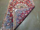 4' X 6' Antique Handmade India Floral Oriental Wool Rug Vegetable Dyes