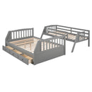 Bunk Bed With Drawers, Ladder And Storage Staircase by Unique Piece Furniture