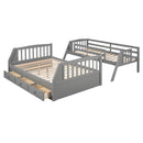 Bunk Bed With Drawers, Ladder And Storage Staircase by Unique Piece Furniture