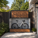 Wood Grain Galvanated Steel Storage Cabinet by HouseOfZazla
