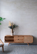 Teak Cabinet - Natural Wood / Brown by Unique Piece Furniture