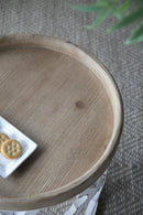 Stylish Rustic Round Wooden Table by HouseOfZazla
