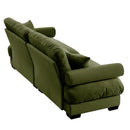 Modern Sofa With Bolstered Armrests And Pillows by HouseOfZazla