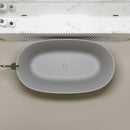 51'' Freestanding Bathtub Resin Stone Soaking Bathtub