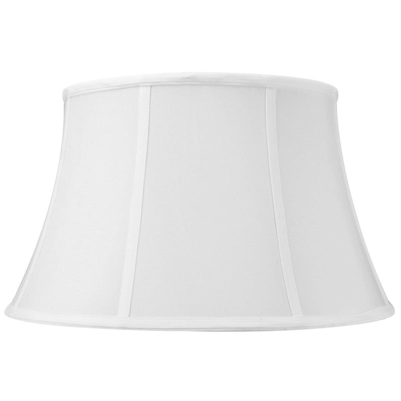 17"W x 10"H White Floor Shantung Lampshade