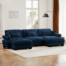 Super Comfort Oversized Modular Sectional Sofa With Movable Ottoman by HouseOfZazla