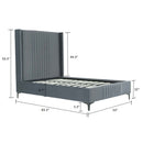 Promenade - Bed With Upholstered Headboard And Slats by HouseOfZazla