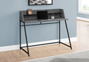 Computer Desk for Home Office with Marble Look and Storage Shelves by HouseOfZazla
