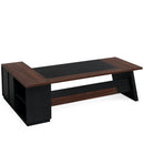 L-Shaped Executive Desk With File Cabinet & Drawers, Large Home Office Computer Workstation