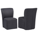Jaelynn Upholstered Parsons Dining Side Chair Charcoal (Set of 2)