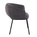 Ashland - Contemporary Chair - Black / Charcoal by HouseOfZazla