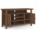 Amherst - TV Media Stand - Rustic Natural Aged Brown by HouseOfZazla