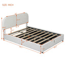 Upholstered Platform Bed With Hydraulic Storage System by Unique Piece Furniture