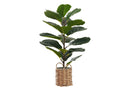 28" Tall Artificial Fiddle Tree Plant with Real Touch Leaves by HouseOfZazla