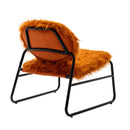 Accent Chair - Modern Industrial Slant Armchair with Metal Frame - Premium High Density Soft Single chair for Living Room Bedroom