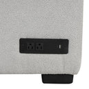 82.6" L-shaped Sectional Pull Out Sofa Bed Sleeper Sofa with Two USB Ports, Two Power Sockets and a Movable Storage Ottoman, Gray