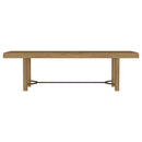 Benson - Extension Leaf Dining Table With Trestle Base - Sand by HouseOfZazla