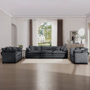 Elegant Oversized Sectional Sofa Set With Deep Seats And Flexible Layout by HouseOfZazla