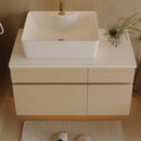 Floating Single Small Bathroom Vanity with Sink