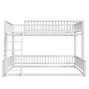 Bunk Bed Frame With Ladder And Safety Guardrails by HouseOfZazla