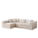 Modular L Shaped Sectional Compressed Sofa, Free Combination by HouseOfZazla
