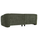 87.4" Modern Minimalist Curved Block Sofa