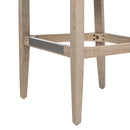 Newport 30.5" Coastal Curved Back Upholstered Barstool