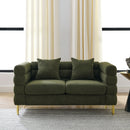 Oversized 2 Seater Sectional Sofa With Deep Seating And 2 Pillows by HouseOfZazla