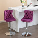 Swivel Adjustable Height Barstools Set of 2 by HouseOfZazla