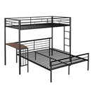 Bunk Bed With Desk, Ladder And Quality Slats For Bedroom by HouseOfZazla