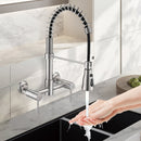 3 Functions Wall Mounted Bridge Kitchen Faucet