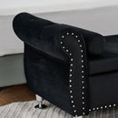 Storage Bench With Crystal Buttons And 1 Pillow For Bedroom by HouseOfZazla