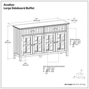 Acadian - Large Sideboard Buffet - Brown by HouseOfZazla